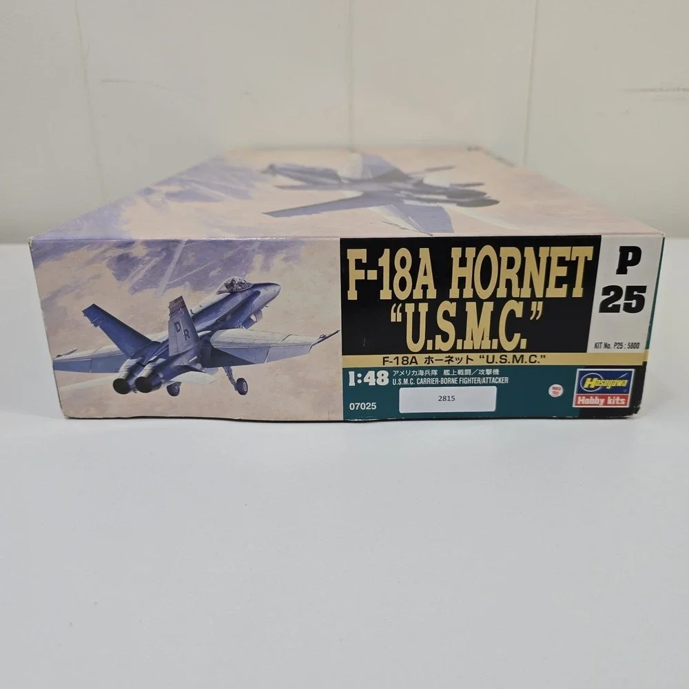 Hasegawa F-18A Hornet USMC 1/48 P25 07025 NOS Japan Model Kit OPEN Parts‎ Sealed